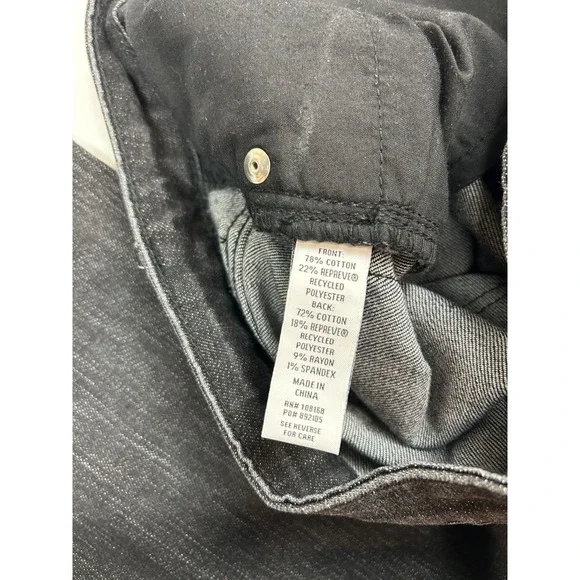 RSQ Jeans Women's "Vintage Mom" Black Denim Pants Distressed 26x27 Stretch - Picture 6 of 11